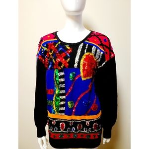 Vintage sequin sweater